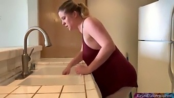 Husband'S Secret Rendezvous With Stepmom In The Kitchen