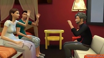 Young And Mature Stepmom Gets Fucked While Dad Watches