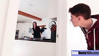 Emma Butt, A Busty Housewife, Engages In Hardcore Sex In This Explicit Video