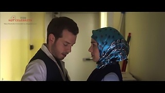 Brunette Hijab Girl'S Steamy Encounter With A Hot Celebrity