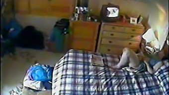 Amateur Hidden Camera Captures My Mom'S Solo Pleasure While Watching My Porn