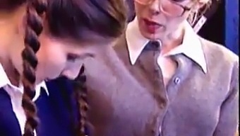 Young Teacher And Her Lesbian Students Engage In Sexual Activity