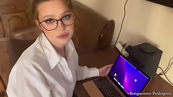 Pov: Masturbation And Blowjob With A Redhead Stepmom In 60fps
