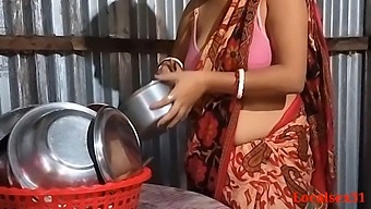 Indian Wife Enjoys Sex In Rural Kitchen