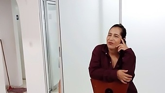 Latina Stepmom Interrupts Lover'S Phone Call And Seduces Him