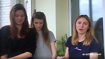 Three Some With Hot Girl Threesome And Lesbian Sex