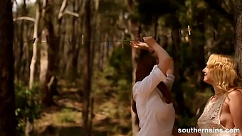 Australian Lesbians Surrender To The Power Of Nature