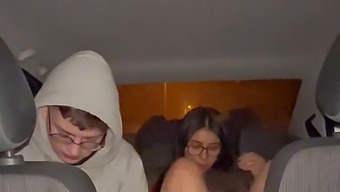 Amateur Gets A Big Ass Blowjob From A Latina Street Walker In A Car