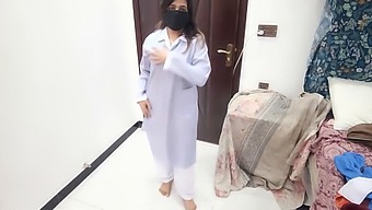 Sobia Nasir'S Seductive Striptease In College Dorm