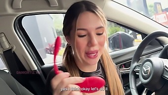 Dani Ortiz Pleasures Herself With A Vibrator While Driving In High Definition