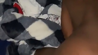 Amateur Ebony Teen Struggles With Tight Pussy During Anal Sex
