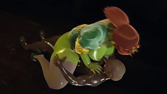 Księżniczka Fiona Shrek Zostaje Pokryta Orkową Spermą W Tym Filmie 3d Xxx.