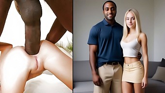 African American Man Pleasuring My Stunning Spouse Anally (Buttocks)