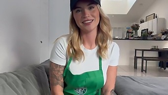 Barista Cheats On Her Boyfriend With A Better Lover.