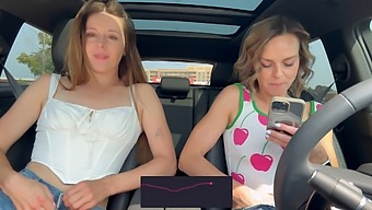 Nadia Foxx And Serenity Cox'S Passionate Public Toy Use And Intense Orgasm